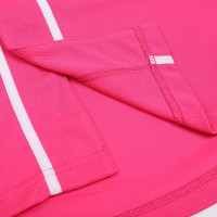 DEHANER Plain Blank Baseball Jerseys for Men Women Adult Hip Hop Hipster Button Down Shirts Sports Uniforms Outfits Small White Stripe-hot Pink Jersey