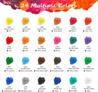 Caliart Acrylic Paint Set with 12 Brushes, 24 Colors (120ml, 4oz) Art Craft Paints for Artists Kids Students Beginners & Painters, Canvas Ceramic Wood Rock Painting Art Supplies Kit 4 Fl Oz (Pack of 24) Multicolor