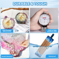JDiction Fast Cure Epoxy Resin, 1Gallon 4 Hours Demold Epoxy Resin Kit - Crystal Clear, Bubble-Free, Not-Yellowing, Self-Leveling for Art Resina, Jewelry, Craft, Fast Casting & Easy Mix Epoxy Resina 1 Gallon