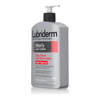 Lubriderm Men's 3-In-1 Lotion Enriched with Soothing Aloe for Body and Face, Non-Greasy Post Shave Moisturizer with Light Fragrance, 16 fl. oz Light Fragrance 16 Fl Oz (Pack of 1)