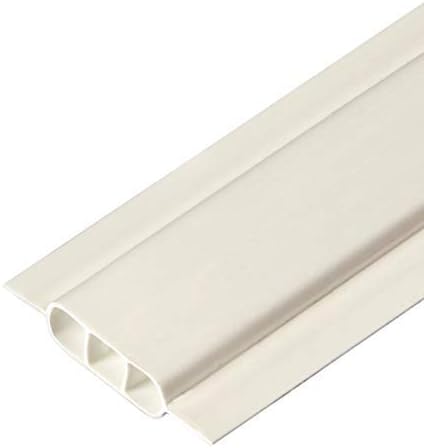 Slat Made in America Privacy Inserts for Chain-Link Fence, Double-Wall Vertical Bottom-Locking Slats with Wings for 6' Fence Height (White) 6-ft. White