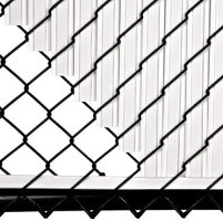 Slat Made in America Privacy Inserts for Chain-Link Fence, Double-Wall Vertical Bottom-Locking Slats with Wings for 6' Fence Height (White)