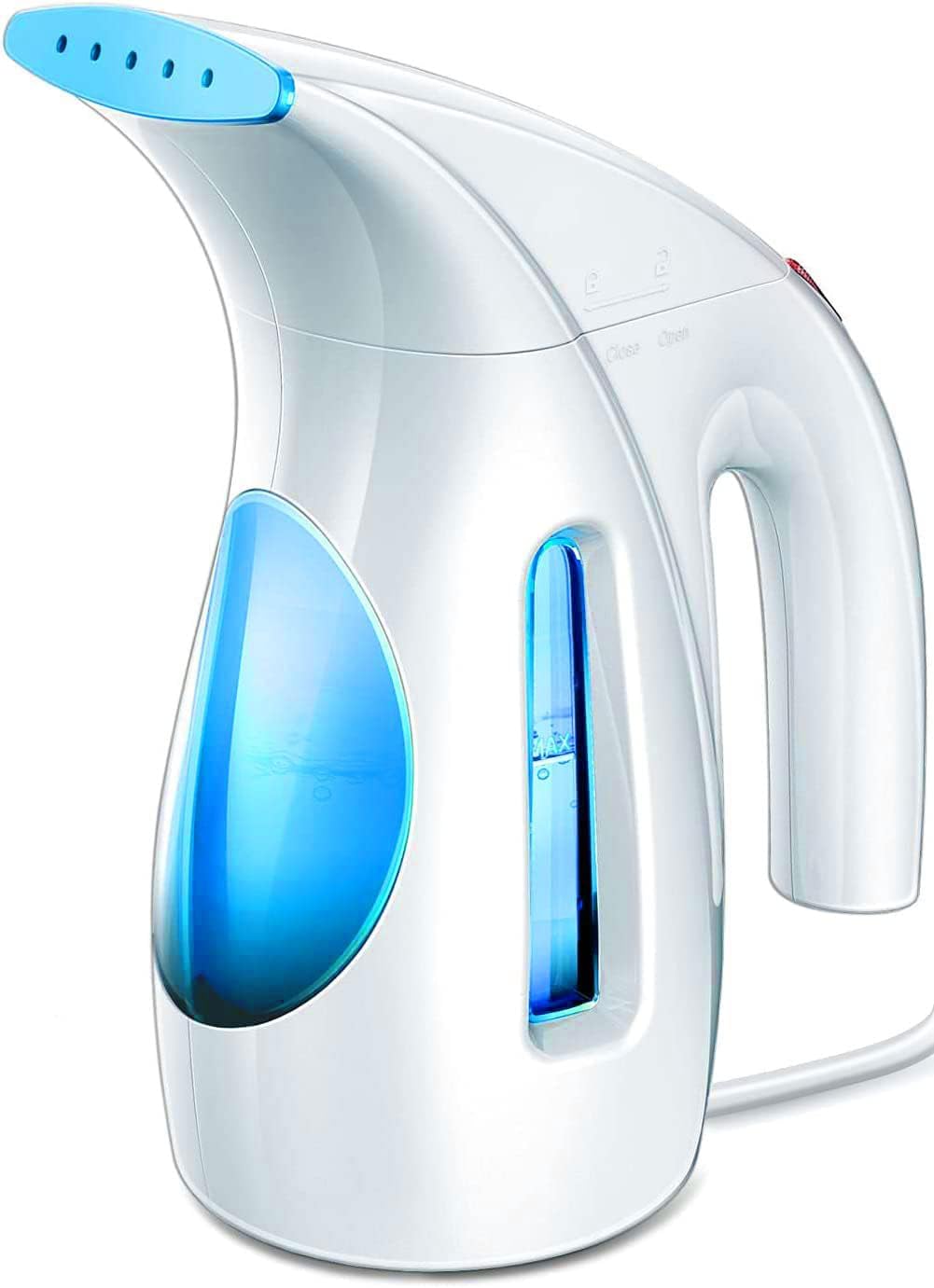 HiLIFE Steamer for Clothes, Portable Handheld Design, 240ml Big Capacity, 700W, Strong Penetrating Steam, Removes Wrinkle, for Home, Office(ONLY FOR 120V) (Blue)