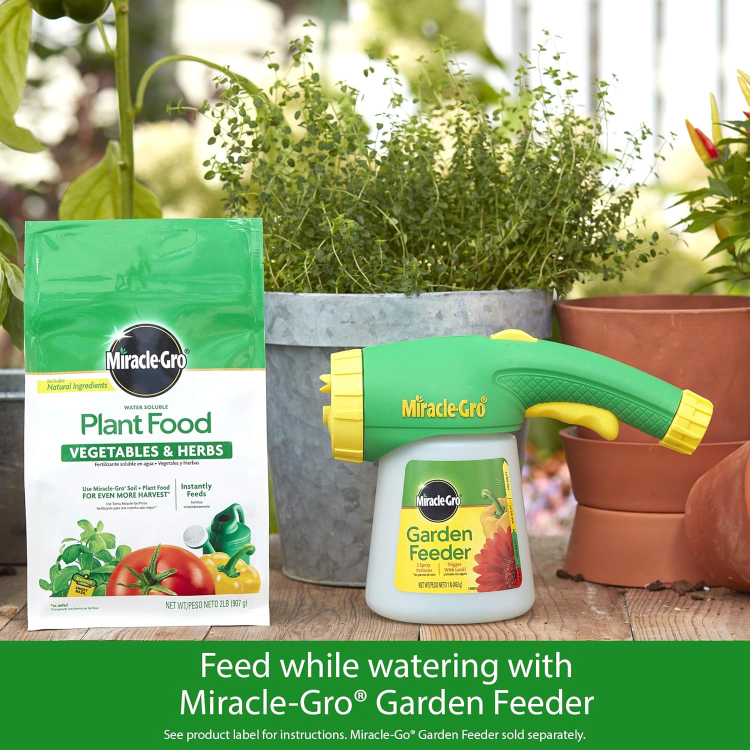 Miracle-Gro Water Soluble Plant Food Vegetables & Herbs 2 lb