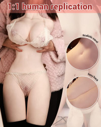 30LB Life Sized Male Masturbator Sex Doll with Ultra Soft Plump Boobs & Fat Ass, 3 in 1 Female Torso Love Doll Stroker for Pussy Vagina Anal Breast Play, Sex Toys for Men Masturbation Orgasm Flesh 30 Pound