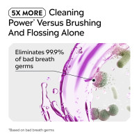 Listerine Total Care Alcohol-Free Anticavity Fluoride Mouthwash, 6 Benefit Oral Rinse to Help Kill 99% of Germs That Cause Bad Breath, Strengthen Enamel, Fresh Mint Flavor, 500 mL 16.9 Fl Oz (Pack of 1)
