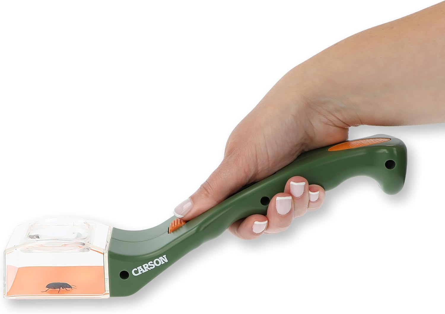 Carson BugView 5X Magnifying Glass Quick-Release Bug Catcher Indoor and Outdoor Tool for Kids or Adults (HU-10) Single Pack BugView Bug Catcher (HU-10)