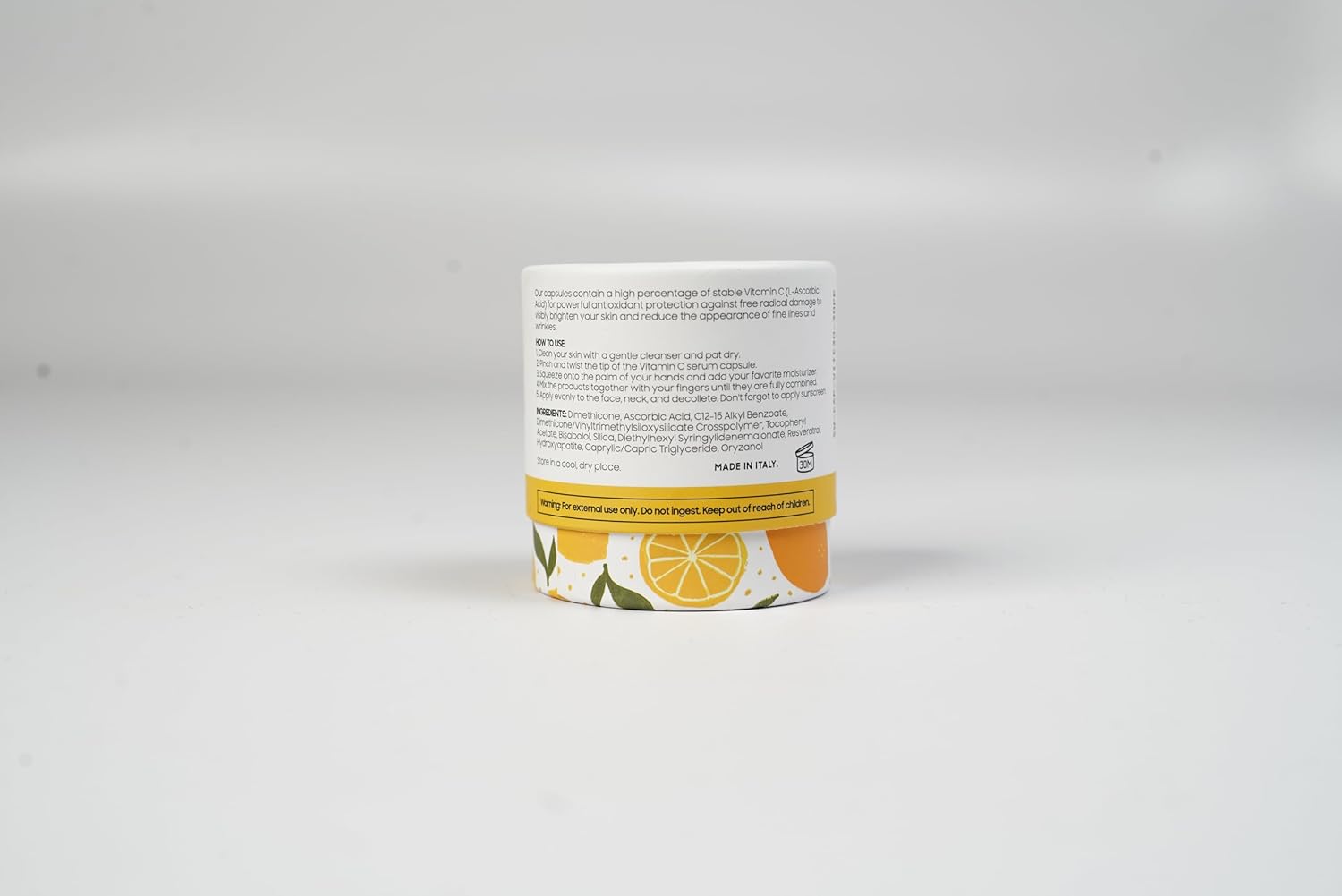 ULTRA POTENT 30% Vitamin C Serum for Face, Vitamin E Ferulic Acid Facial Glow Serums for Brightening, Dark Spots, Anti-Wrinkle, Anti-Aging, Unscented, 30 Capsules