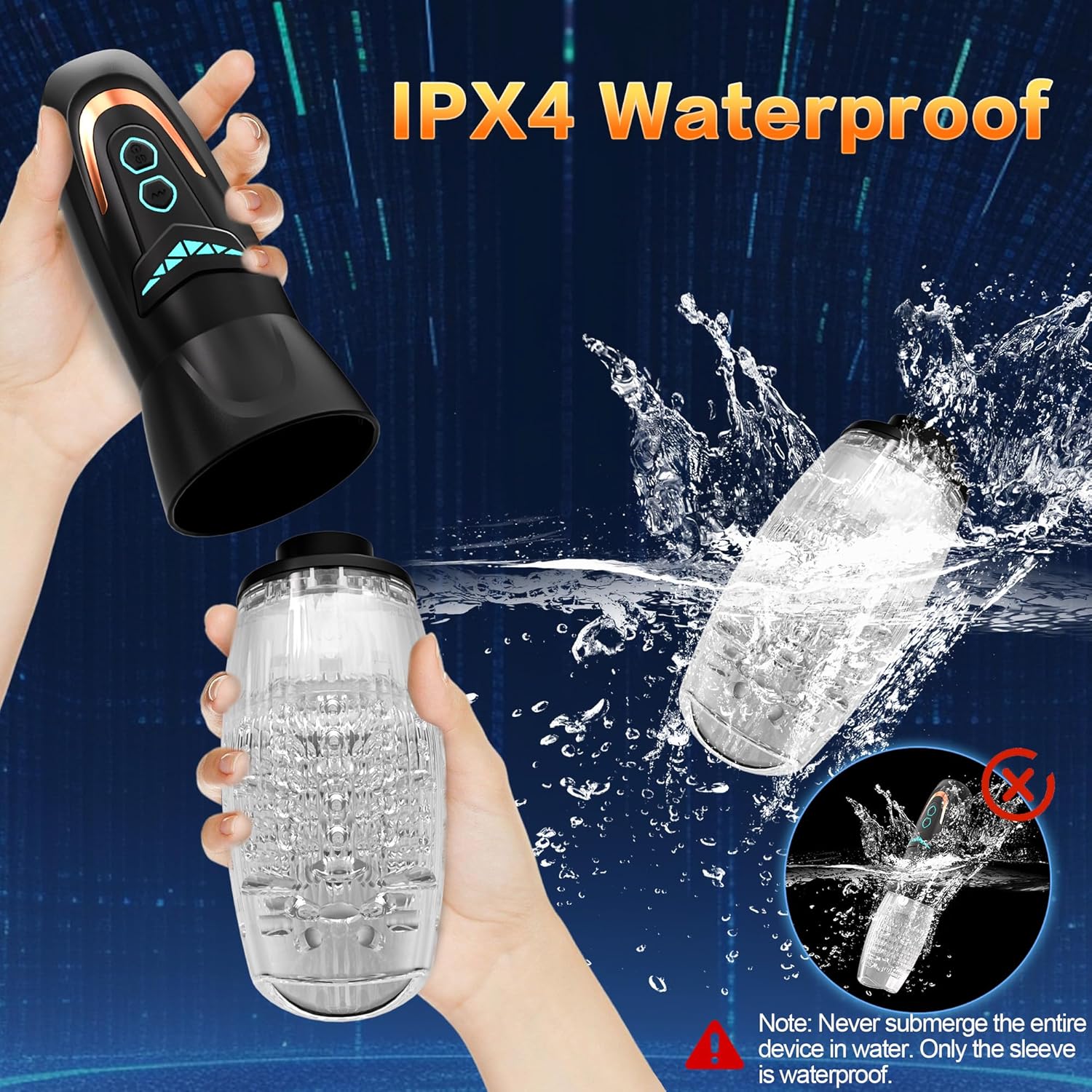 Automatic Male Masturbator Sex Toy with 10 Vibration, 8 Thrusting & Rotating Patterns, Male Sex Toys for Men, Penis Pump Male Stroker Adult Toy Penis Vibrator, Adult Toys for Men Sex Machine 10 Inch-Standard