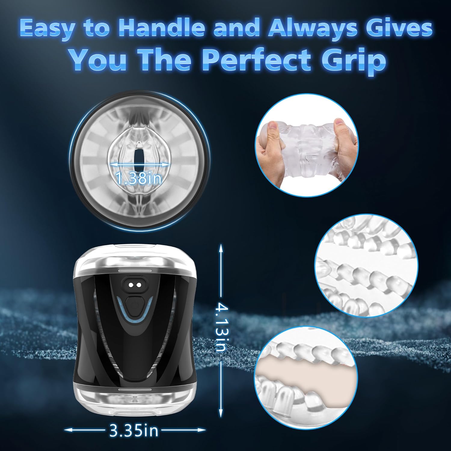 Vibrating Male Masturbator with 9 Vibrations, LUMODIA Male Sex Toys for Men, APP-Controlled Sex Toy Adult Toys Male Masturbators, Male Stroker Adult Toy, Adult Sex Toys & Games Black