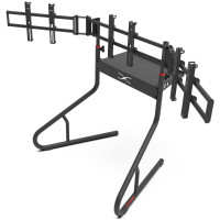 Extreme Sim Racing Triple Screen Tv Stand Add-on Upgrade With Back Tray - Fits almost all Sim Racing Rigs in the Market - Suitable for TV sizes up to 3 x 37
