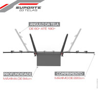 Extreme Sim Racing Triple Screen Tv Stand Add-on Upgrade With Back Tray - Fits almost all Sim Racing Rigs in the Market - Suitable for TV sizes up to 3 x 37