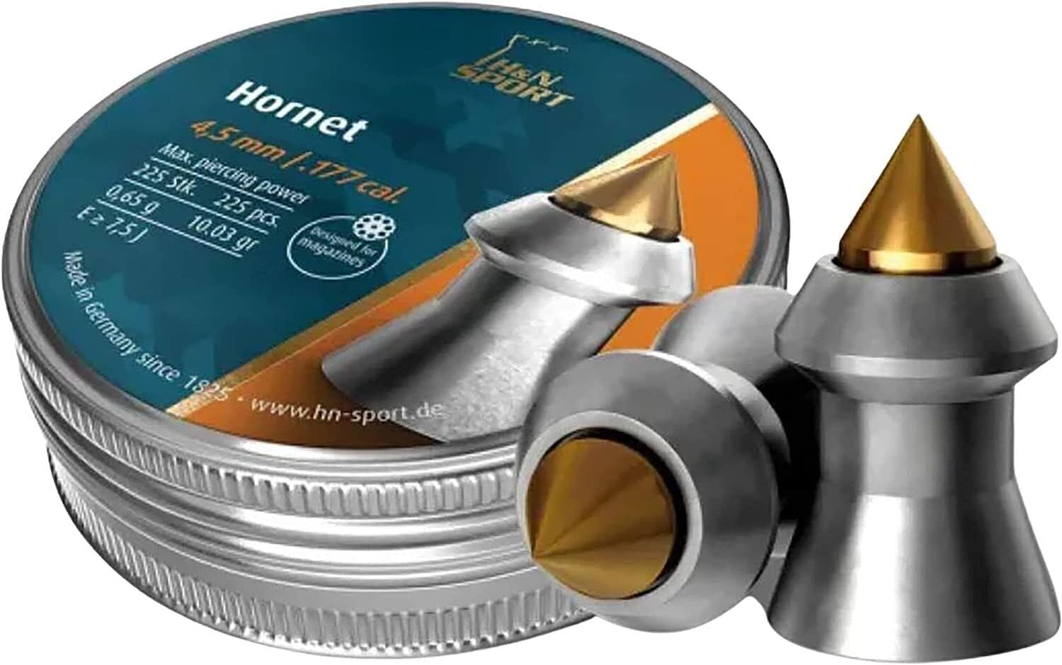 H&N Sport Hornet Pointed Airgun Pellets .177 - 2 Pack