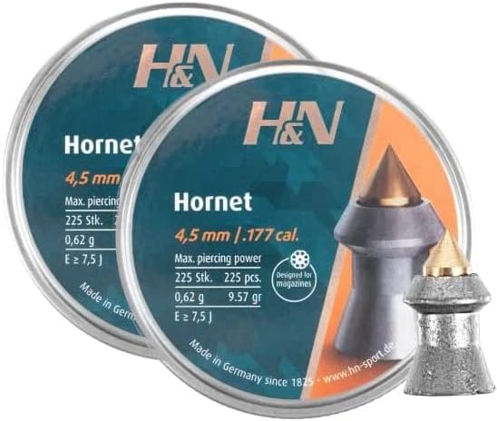 H&N Sport Hornet Pointed Airgun Pellets .177 - 2 Pack