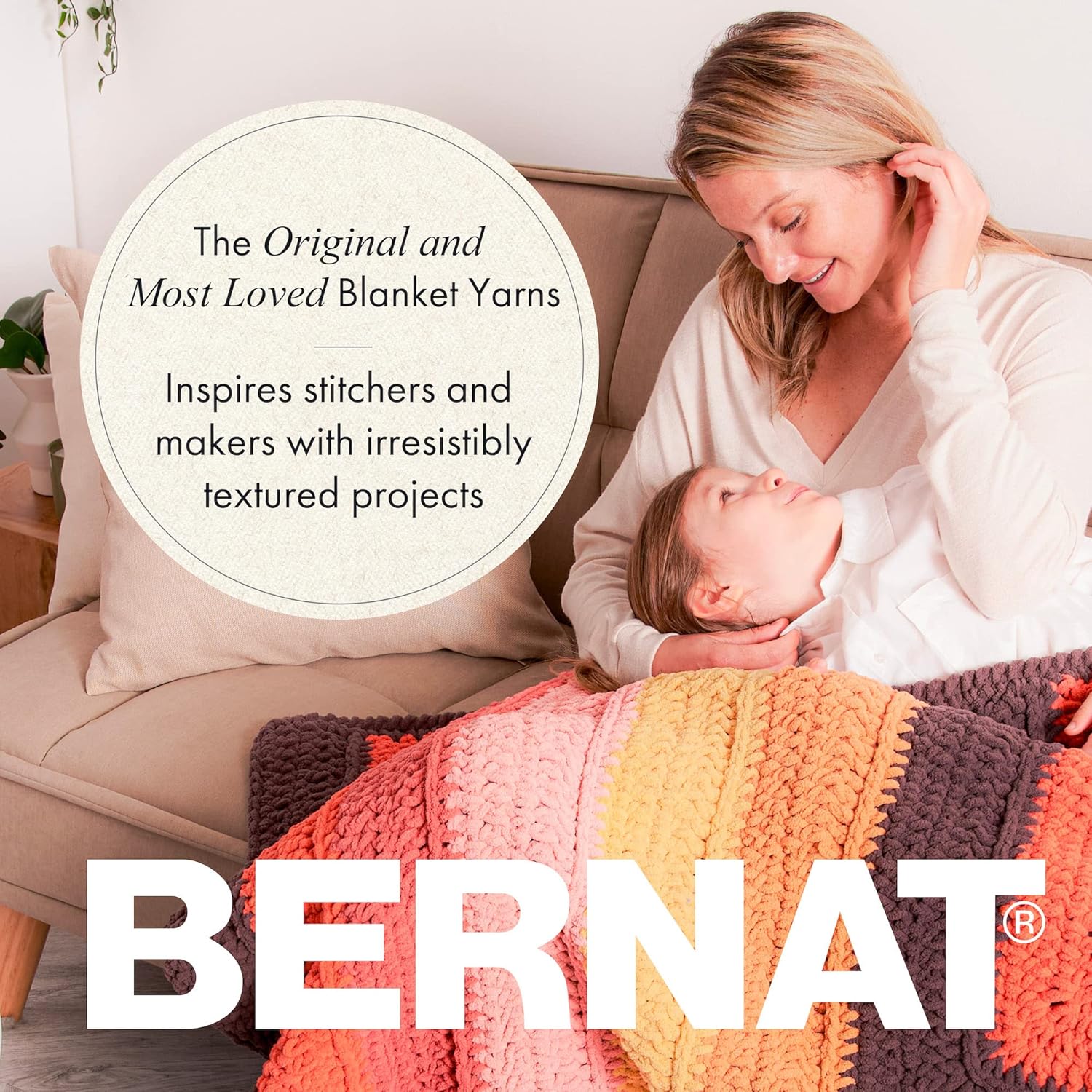 Bernat Baby Blanket Cloud Nine Yarn - 2 Pack of 300g/10.5oz - Polyester - 6 Super Bulky - 220 Yards - Knitting/Crochet CLOUD NINE 2 Pack