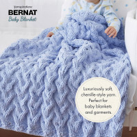 Bernat Baby Blanket Cloud Nine Yarn - 2 Pack of 300g/10.5oz - Polyester - 6 Super Bulky - 220 Yards - Knitting/Crochet CLOUD NINE 2 Pack