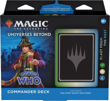 Magic The Gathering Doctor Who Commander Deck – Blast from The Past (100-Card Deck, 2-Card Collector Booster Sample Pack + Accessories)