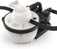 EVAJOY Sand Filter Pump, 2000GPH Swimming Pool Pump with 7-Way Valve, Dual Water Tanks, 25.9ft Power Cord for Easy Installation, Compatible with up to 8000 Gallon Above Ground Pools