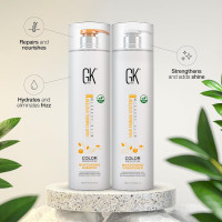 Moisturizing Shampoo and Conditioner Hydrate Set for Colored Treated Hair Keratin Treatment Cleansing Dry to Normal Sulfate Paraben Free All Hair Types for Men and Women By GK HAIR - (2 X 33.8 Oz) 33.8 Fl Oz