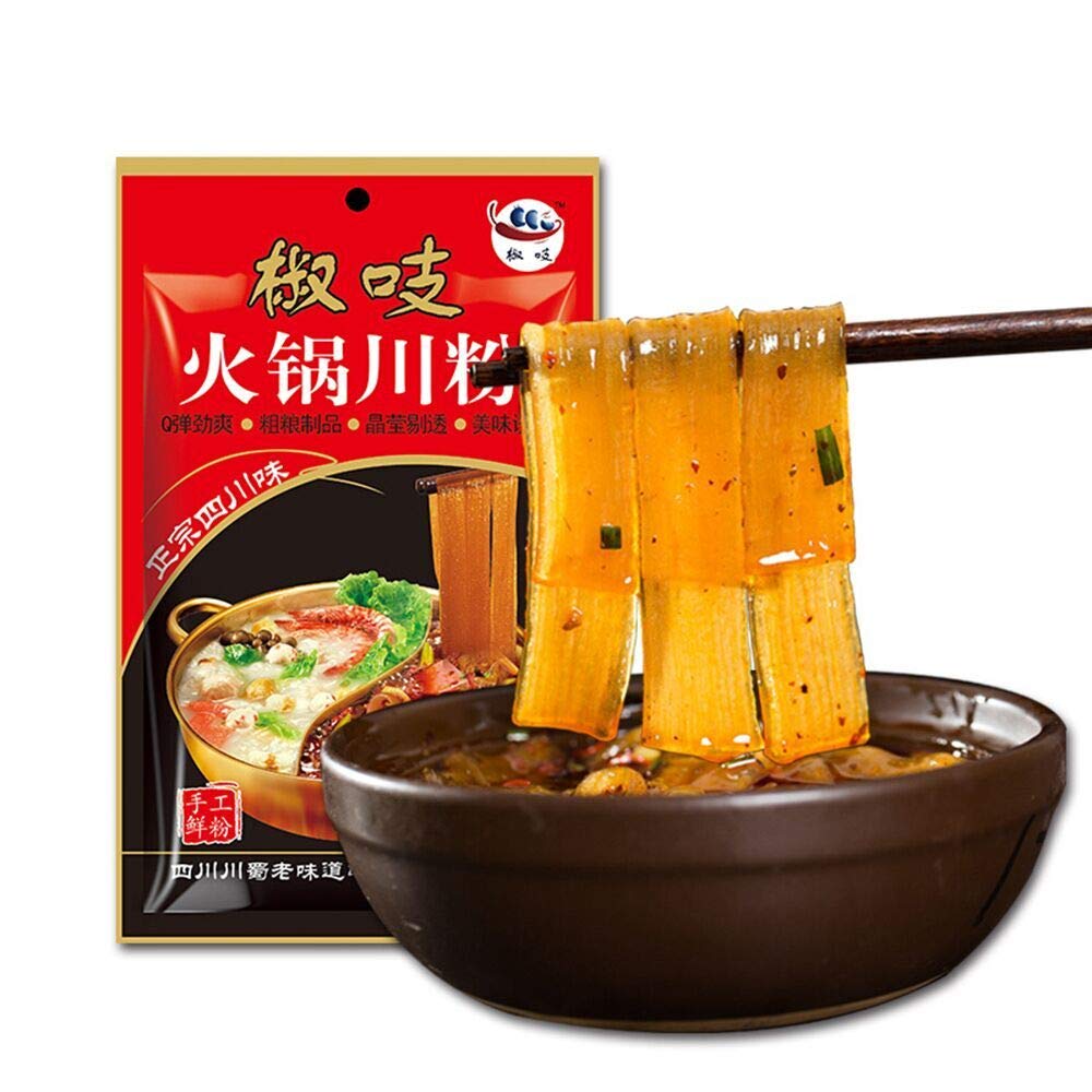 HelenOu666 Sichuan Specialty Hotpot Potato Wide Noodles Kuan Fen Tiao 四川火锅 川粉 宽粉 红薯粉丝 粉条 土豆粉 苕粉 火锅粉 食材