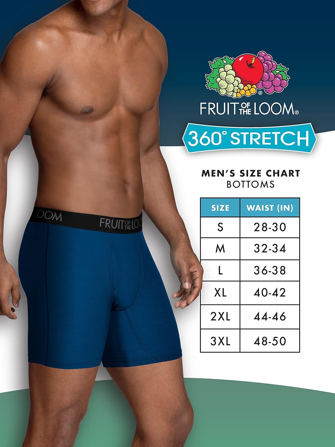 Fruit of the Loom Men's Micro Stretch Boxer Briefs, Designed to Move with You, Lightweight & Moisture Wicking Medium 5 Pack - Black