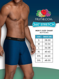 Fruit of the Loom Men's Micro Stretch Boxer Briefs, Designed to Move with You, Lightweight & Moisture Wicking Medium 5 Pack - Black