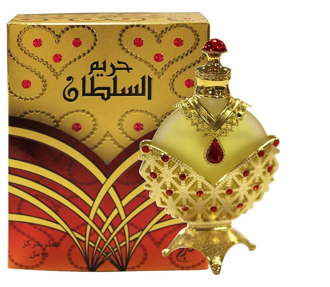 KHADLAJ PERFUMES Hareem Al Sultan Gold Concentrated Perfume Oil for Unisex, 1.18 Ounce 1.18 Fl Oz (Pack of 1)