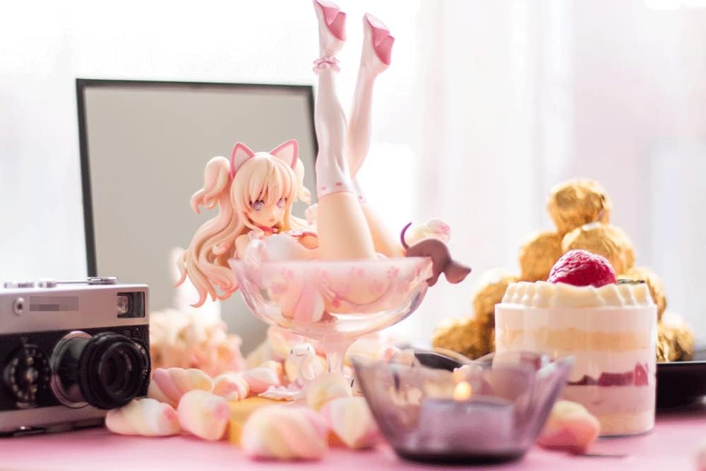 OneOneSay Anime Figure Wine Glass Girl 1/6 Chiyuru Removable Clothes Action Figure PVC Material Anime Character Models/Figurines Adult Dolls/Dolls/Toys/Collections 20CM/7.8inch
