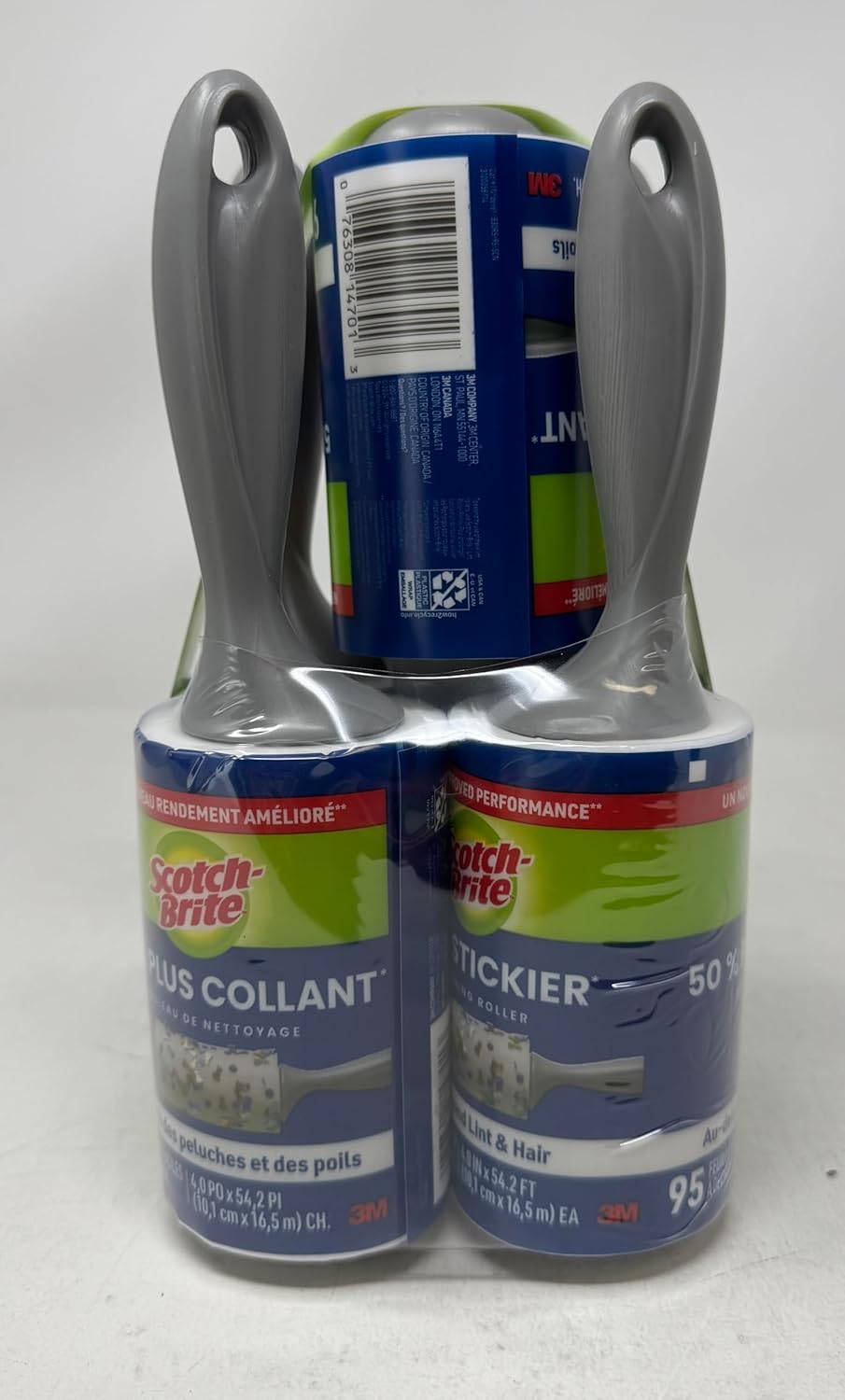 Scotch Brite 3M Lint Roller 50 % Sticker 5 Pk/95 Sheets (Net Sheet 475 ), 475Count