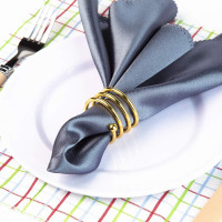 6Pcs Gold Napkin Rings Round Napkin Ring Set of 6 Napkin Holders for Cloth Napkins for Wedding, Thanksgiving, Fall Party, Valentines Day, Easter Table Decor. Ring-gold