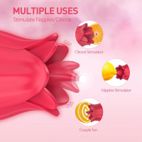 Toy Vibrator Women CCVOO Tongue Licking UUC Sex Stimulator 2 in 1 Multiple Modes Clitoral Nipple Vibrator Massager Masturbator Portable Adult Sex Toys Female Couples(Licking) 1.0 Count