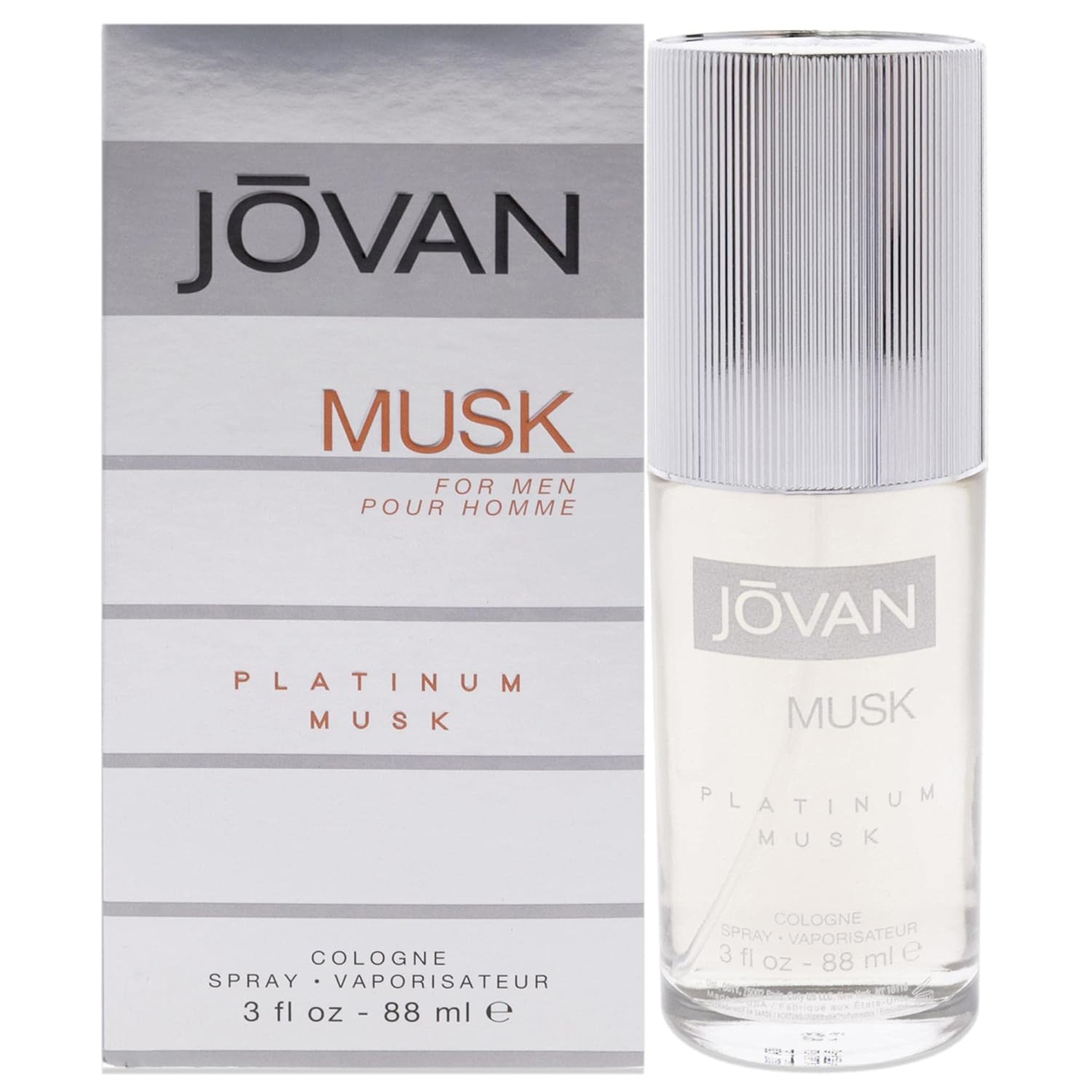 Jovan Jovan Platinum Musk Men EDC Spray 3 oz 3 Fl Oz (Pack of 1)