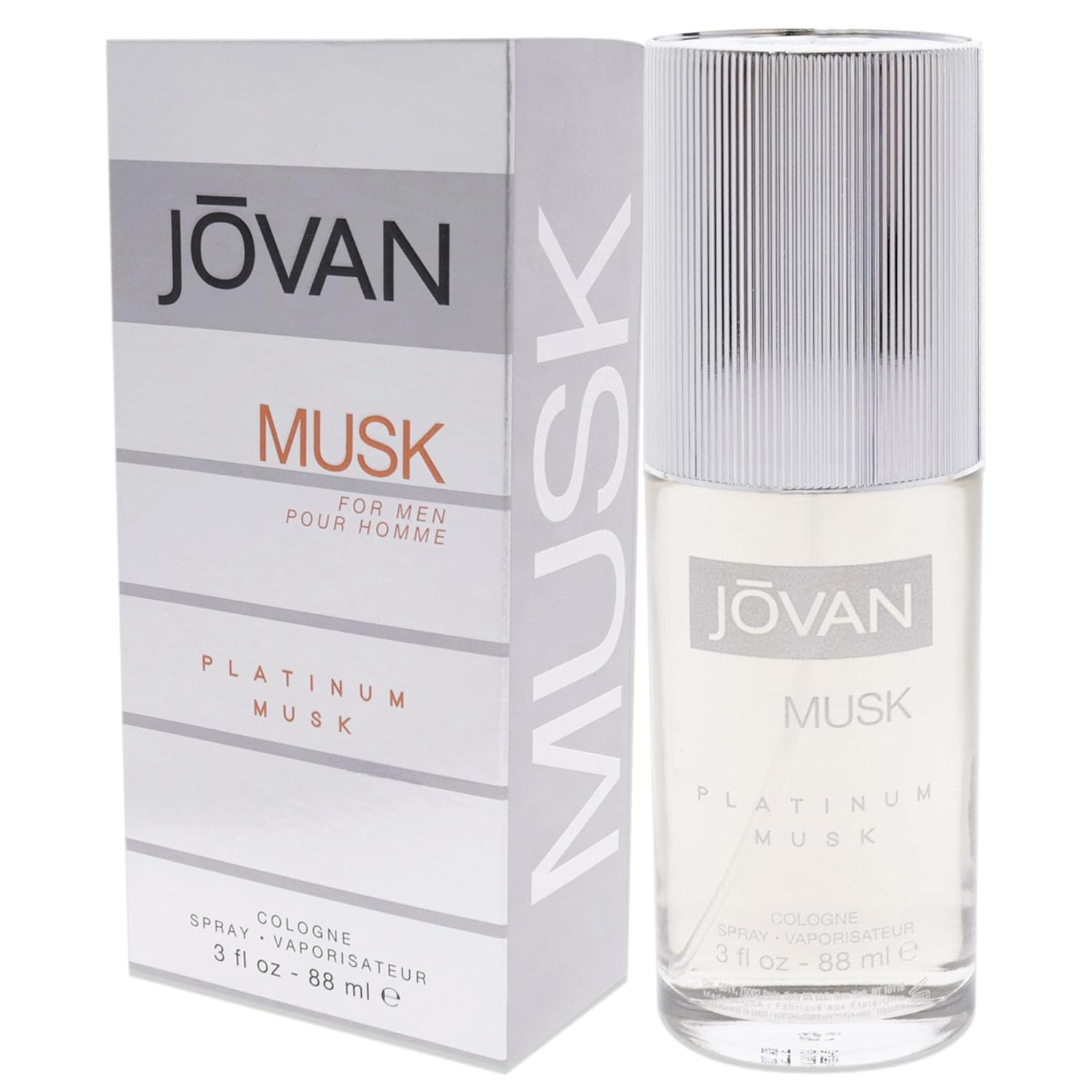 Jovan Jovan Platinum Musk Men EDC Spray 3 oz 3 Fl Oz (Pack of 1)