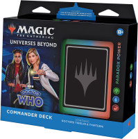 Magic The Gathering Doctor Who Commander Deck – Paradox Power (100-Card Deck, 2-Card Collector Booster Sample Pack + Accessories)