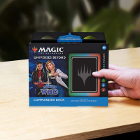 Magic The Gathering Doctor Who Commander Deck – Paradox Power (100-Card Deck, 2-Card Collector Booster Sample Pack + Accessories)