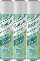 Batiste Dry Shampoo, Original Fragrance, Refresh Hair and Absorb Oil Between Washes, Waterless Shampoo for Added Hair Texture and Body, 6.35 OZ Dry Shampoo Bottle, Pack of 3