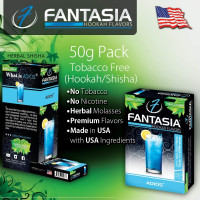 Fantasia Hookah Flavors Bundle – Tobacco Free & Nicotine Free Shisha Adios, Mojito, Menage, Pink Lemonade, Screwdriver – Long-Lasting, Smooth Taste, 50-Gram Packs (Pack of 5) CITRUS (5-Count)