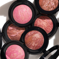 LAURA GELLER NEW YORK Baked Blush-n-Brighten Marbleized Blush for Cheeks - Ethereal Rose - Natural Finish - Buildable Color