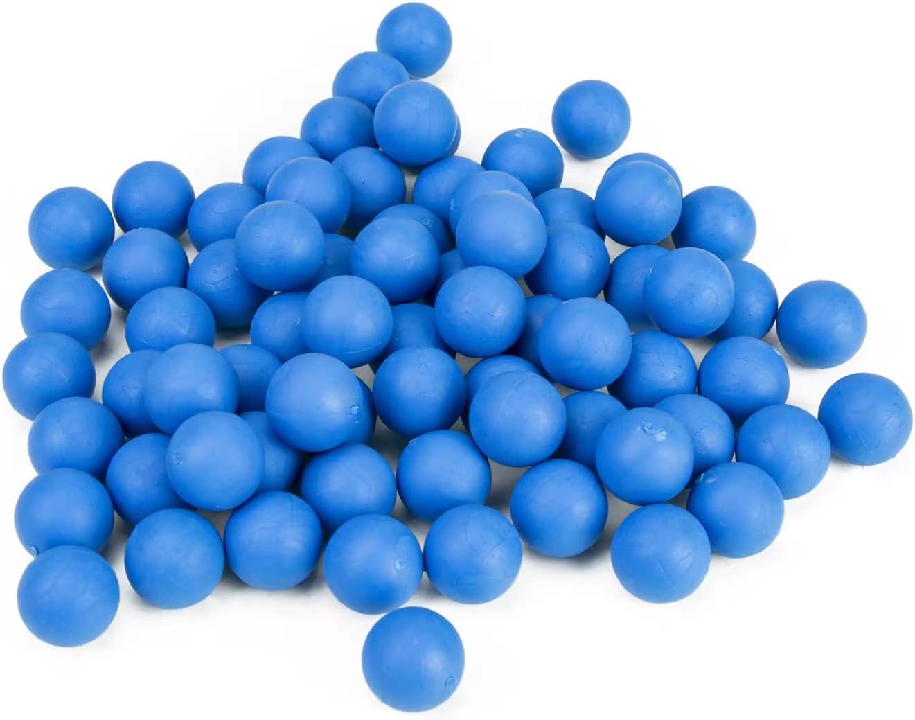 Reusable 0.68 Caliber Paintballs - 100 New Re-Usable Rubber Training Elastic Balls Paint Balls