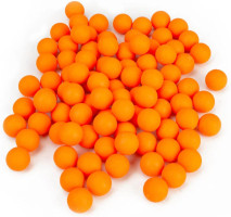 Reusable 0.68 Caliber Paintballs - 100 New Re-Usable Rubber Training Elastic Balls Paint Balls