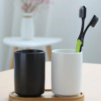 Japanese Style Ceramic Tea Cup, Handleless Ceramic Mug, Matte Glazed Couple Cup, Suitable for Drinking Water, Tea, Coffee (White)