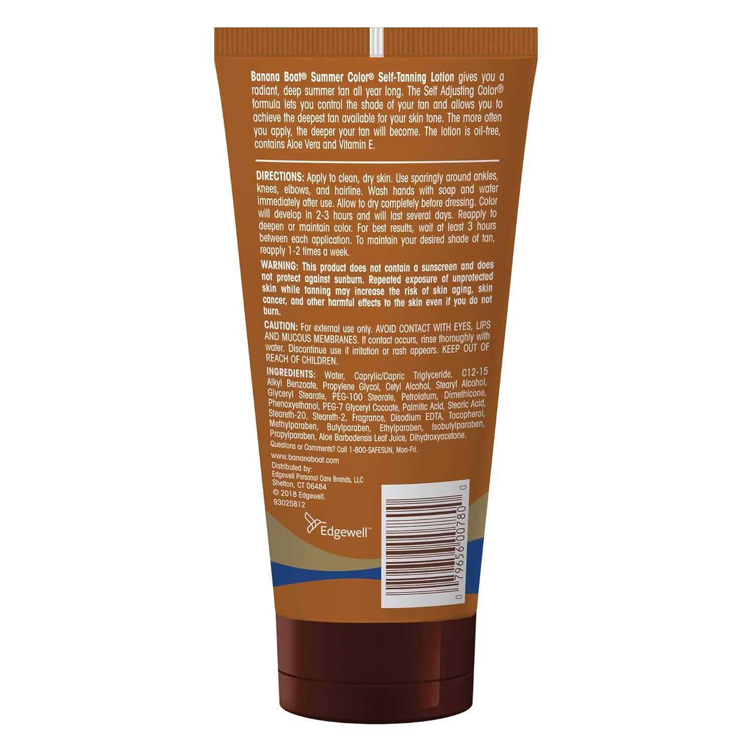 Banana Boat Summer Color Self Tanning Lotion, 6oz | Light Medium Color for All Skin Tones, Self Tanner Lotion, Sunless Tan, 6oz Light/Medium Tan 6 Fl Oz (Pack of 1)