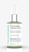 Younger Tranexamic Topical Acid 5%, Plus Kojic Acid, Niacinamide Licorice Root, Arbutin and Chlorophyll Face & Skin Care Treatment for Discoloration, Hyperpigmentation 1 oz