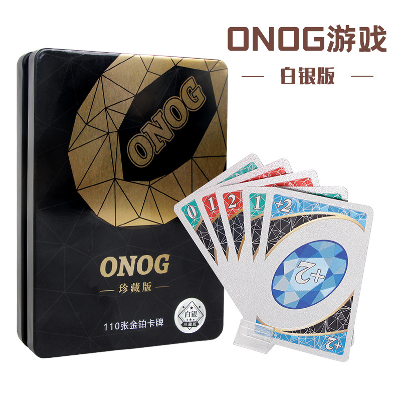 Genuine Wono Card Table Game Classic Black Gold Uno Uno Card Multiplayer Leisure Party Card Board Game