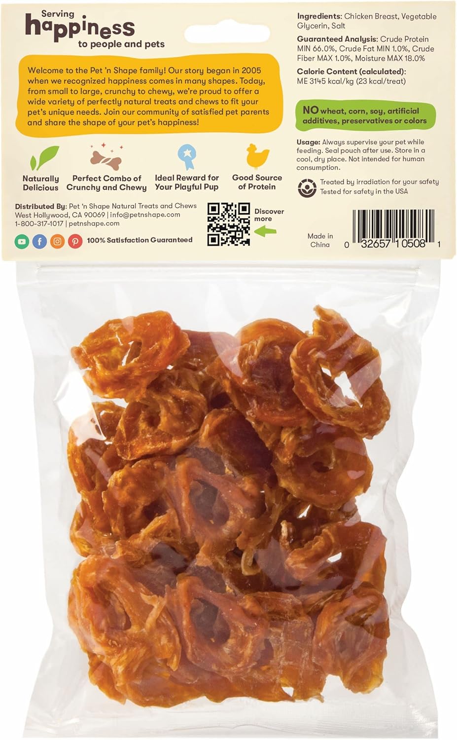 Pet 'n Shape Chik 'n Rings Jerky Dog Treats - 8 Ounce Chicken 8 Ounce (Pack of 1)