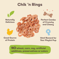 Pet 'n Shape Chik 'n Rings Jerky Dog Treats - 8 Ounce Chicken 8 Ounce (Pack of 1)