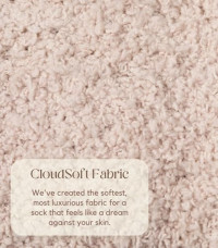 Unboxme Gifts Warm & Cozy Ultra-Luxe Cloud Sock for Women & Men - Super Soft Luxurious Fabric Sleep Socks 1 Pair Stone Cloud