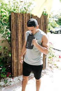 ZULU Goals Large Water Bottle Jug with Time Marker & Handle for All Day Hydration | Silicone Soft Straw with Locking Leak-Proof Lid | For Gym, Camping, Workout, and Outdoors | BPA-Free | 64oz, 128oz Grey 64oz