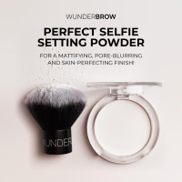 Wunder2 PERFECT SELFIE Makeup Setting Powder HD Photo Finishing Pressed Compact Face Powder Mattifies Skin, Matte One Size, Translucent, 0.24 Oz