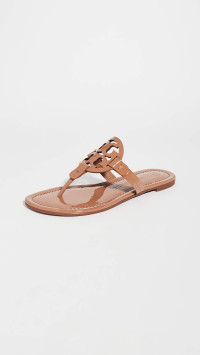 Tory Burch Women's Miller Embellished Sandals 8 Tan